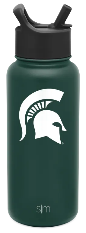 Collegiate Summit Water Bottle with Straw Lid