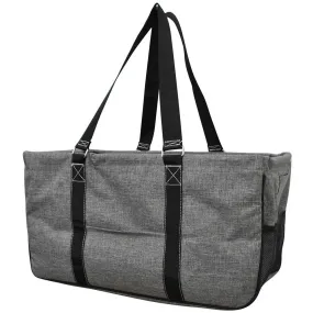 Crosshatch Gray NGIL Large Collapsible Utility Bag Storage Tote