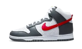 Dunk High Embossed Basketball Grey Red