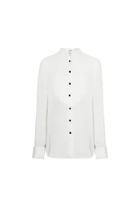 Toledo Straight Cuff Sleeved Crepe De Chine Shirt